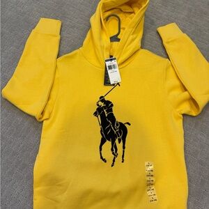 Ralph Lauren Yellow Hoodie with Black Logo